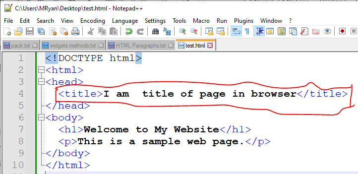 Html title tag 2