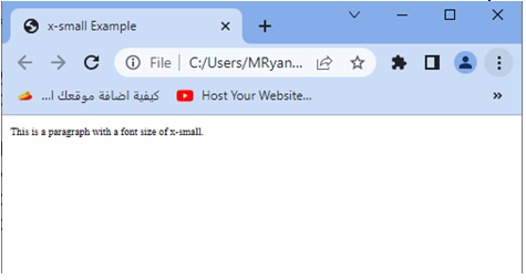css font size x-small