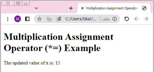 assignment operator multiplication