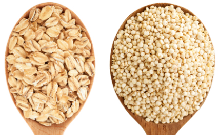 oats and quinoa