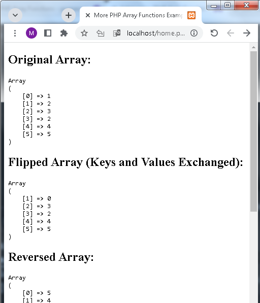 Array functions