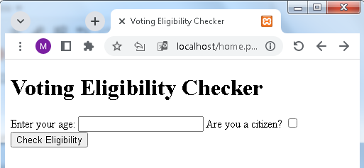 Voting Eligibility Checker