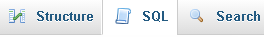 click sql tab