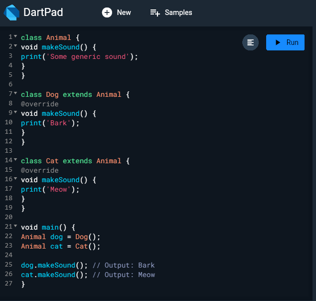 Dart inheritance